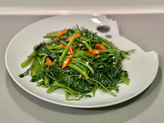 醉愛煮食男秘製醬炒出惹味泰式炒通菜