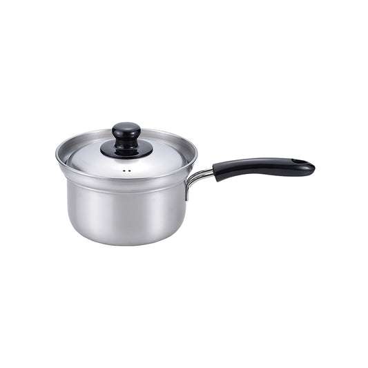 防滾瀉系列 不鏽鋼單柄煲 16cm