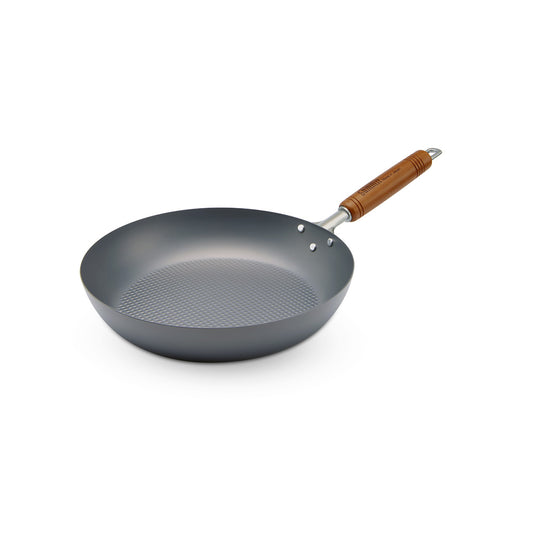 頂級窒化鐵鍋 格仔錘紋煎鍋 26cm