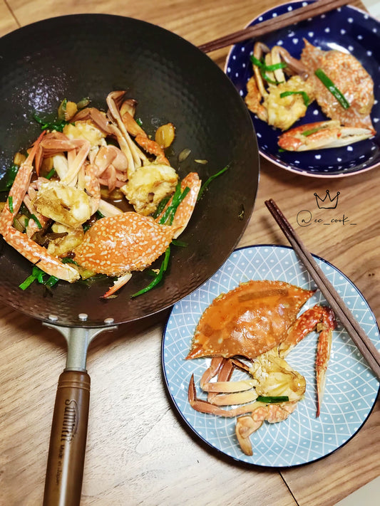 100%防刮不沾鑊💥有別於易潔鑊︰炒蟹唔怕傷又有鑊氣🦀🔥跟EC cook整薑蔥炒蟹🦀內附專屬優惠碼🛍️