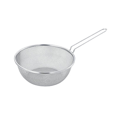 日本製 不鏽鋼單柄濾盆筲箕
